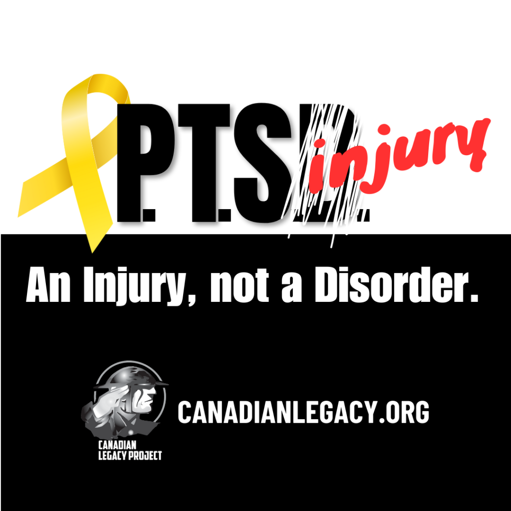 Ad for PTSD Injury: an injury not a disorder.